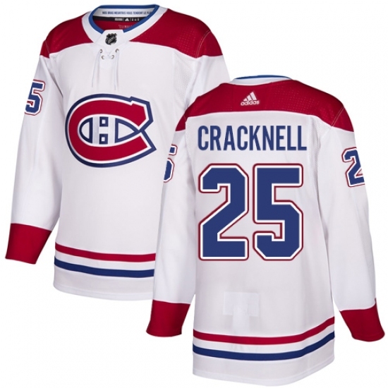 Youth Adidas Montreal Canadiens #25 Adam Cracknell Authentic White Away NHL Jersey Youth Adidas Montreal Canadiens #25 Adam Cracknell Authentic White Away NHL Jersey