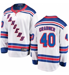 Men's New York Rangers #40 Michael Grabner Fanatics Branded White Away Breakaway NHL Jersey