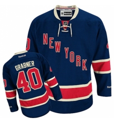 Women's Reebok New York Rangers #40 Michael Grabner Authentic Navy Blue Third NHL Jersey