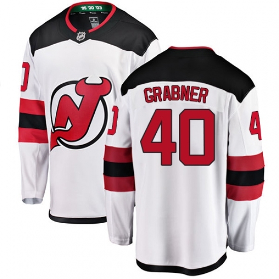 Youth New Jersey Devils #40 Michael Grabner Fanatics Branded White Away Breakaway NHL Jersey Youth New Jersey Devils #40 Michael Grabner Fanatics Branded White Away Breakaway NHL Jersey