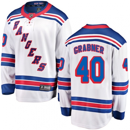 Youth New York Rangers #40 Michael Grabner Fanatics Branded White Away Breakaway NHL Jersey Youth New York Rangers #40 Michael Grabner Fanatics Branded White Away Breakaway NHL Jersey