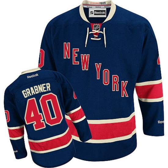 Youth Reebok New York Rangers #40 Michael Grabner Authentic Navy Blue Third NHL Jersey Youth Reebok New York Rangers #40 Michael Grabner Authentic Navy Blue Third NHL Jersey
