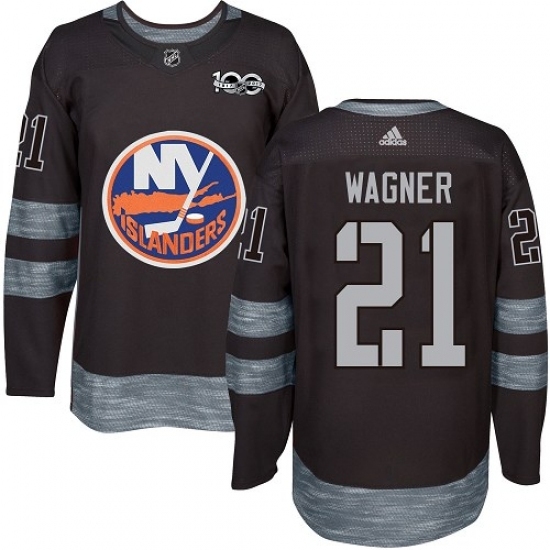 Men's Adidas New York Islanders #21 Chris Wagner Premier Black 1917-2017 100th Anniversary NHL Jersey Men's Adidas New York Islanders #21 Chris Wagner Premier Black 1917-2017 100th Anniversary NHL Jersey