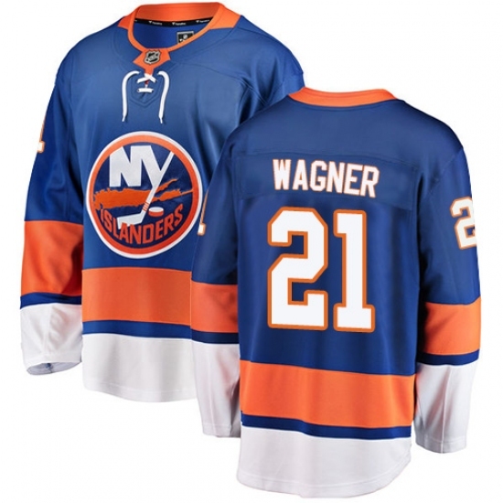 Men's New York Islanders #21 Chris Wagner Fanatics Branded Royal Blue Home Breakaway NHL Jersey Men's New York Islanders #21 Chris Wagner Fanatics Branded Royal Blue Home Breakaway NHL Jersey