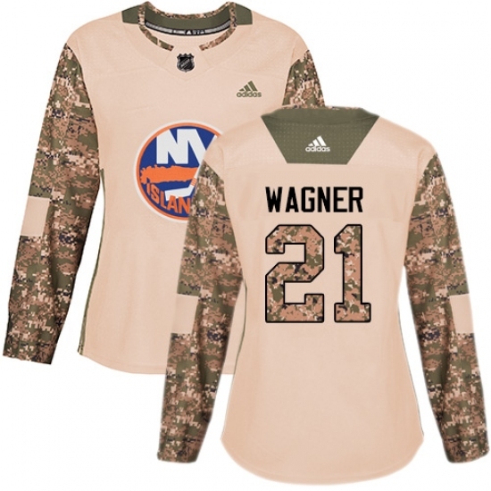 Women's Adidas New York Islanders #21 Chris Wagner Authentic Camo Veterans Day Practice NHL Jersey Women's Adidas New York Islanders #21 Chris Wagner Authentic Camo Veterans Day Practice NHL Jersey