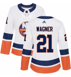 Women's Adidas New York Islanders #21 Chris Wagner Authentic White Away NHL Jersey Women's Adidas New York Islanders #21 Chris Wagner Authentic White Away NHL Jersey