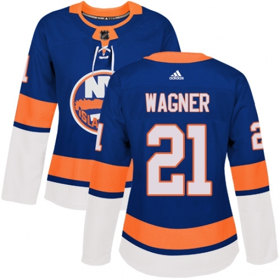 Women's Adidas New York Islanders #21 Chris Wagner Premier Royal Blue Home NHL Jersey Women's Adidas New York Islanders #21 Chris Wagner Premier Royal Blue Home NHL Jersey