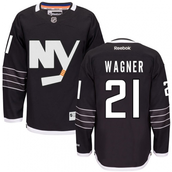 Women's Reebok New York Islanders #21 Chris Wagner Authentic Black Third NHL Jersey Women's Reebok New York Islanders #21 Chris Wagner Authentic Black Third NHL Jersey
