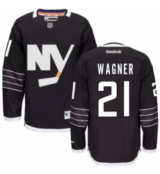 Women's Reebok New York Islanders #21 Chris Wagner Premier Black Third NHL Jersey Women's Reebok New York Islanders #21 Chris Wagner Premier Black Third NHL Jersey