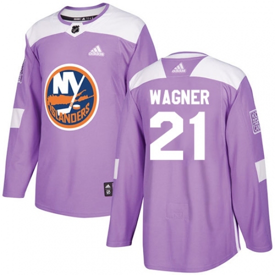 Youth Adidas New York Islanders #21 Chris Wagner Authentic Purple Fights Cancer Practice NHL Jersey Youth Adidas New York Islanders #21 Chris Wagner Authentic Purple Fights Cancer Practice NHL Jersey