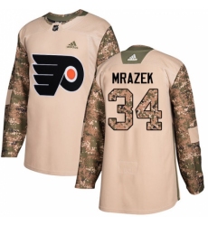 Youth Adidas Philadelphia Flyers #34 Petr Mrazek Authentic Camo Veterans Day Practice NHL Jersey Youth Adidas Philadelphia Flyers #34 Petr Mrazek Authentic Camo Veterans Day Practice NHL Jersey