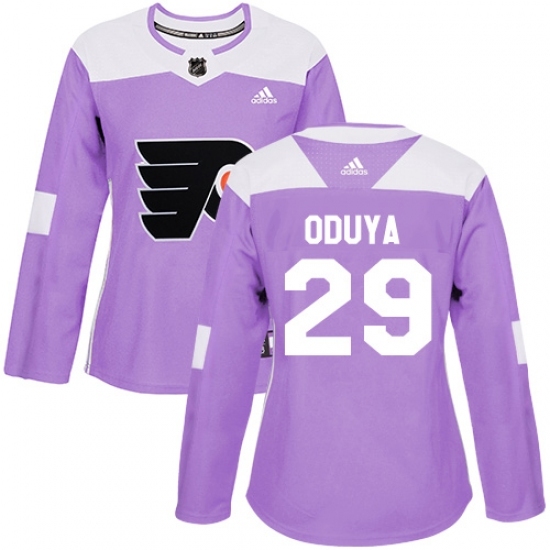 Women's Adidas Philadelphia Flyers #29 Johnny Oduya Authentic Purple Fights Cancer Practice NHL Jersey Women's Adidas Philadelphia Flyers #29 Johnny Oduya Authentic Purple Fights Cancer Practice NHL Jersey