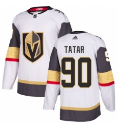 Youth Adidas Vegas Golden Knights #90 Tomas Tatar Authentic White Away NHL Jersey