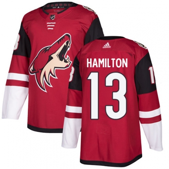 Men's Adidas Arizona Coyotes #13 Freddie Hamilton Authentic Burgundy Red Home NHL Jersey Men's Adidas Arizona Coyotes #13 Freddie Hamilton Authentic Burgundy Red Home NHL Jersey