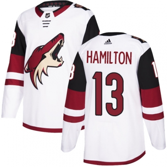 Youth Adidas Arizona Coyotes #13 Freddie Hamilton Authentic White Away NHL Jersey Youth Adidas Arizona Coyotes #13 Freddie Hamilton Authentic White Away NHL Jersey