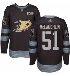 Men's Adidas Anaheim Ducks #51 Blake McLaughlin Authentic Black 1917-2017 100th Anniversary NHL Jersey Men's Adidas Anaheim Ducks #51 Blake McLaughlin Authentic Black 1917-2017 100th Anniversary NHL Jersey