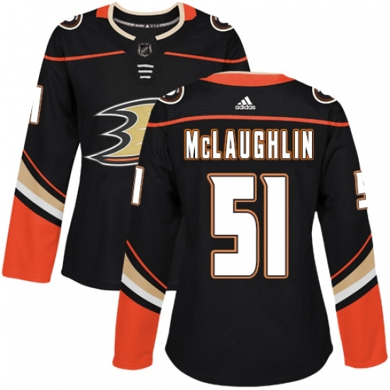 Women's Adidas Anaheim Ducks #51 Blake McLaughlin Authentic Black Home NHL Jersey Women's Adidas Anaheim Ducks #51 Blake McLaughlin Authentic Black Home NHL Jersey