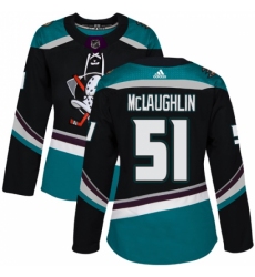 Women's Adidas Anaheim Ducks #51 Blake McLaughlin Authentic Black Teal Third NHL Jersey Women's Adidas Anaheim Ducks #51 Blake McLaughlin Authentic Black Teal Third NHL Jersey