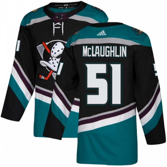 Youth Adidas Anaheim Ducks #51 Blake McLaughlin Authentic Black Teal Third NHL Jersey Youth Adidas Anaheim Ducks #51 Blake McLaughlin Authentic Black Teal Third NHL Jersey