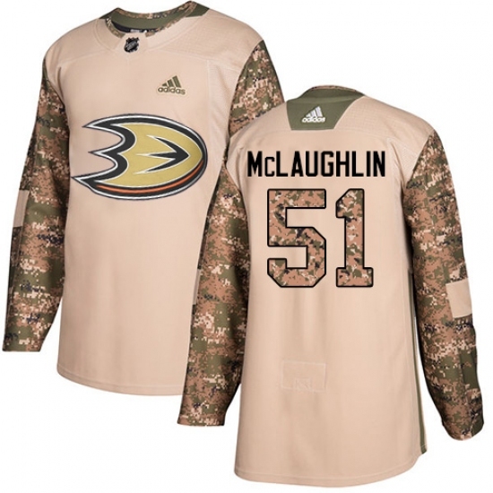Youth Adidas Anaheim Ducks #51 Blake McLaughlin Authentic Camo Veterans Day Practice NHL Jersey Youth Adidas Anaheim Ducks #51 Blake McLaughlin Authentic Camo Veterans Day Practice NHL Jersey