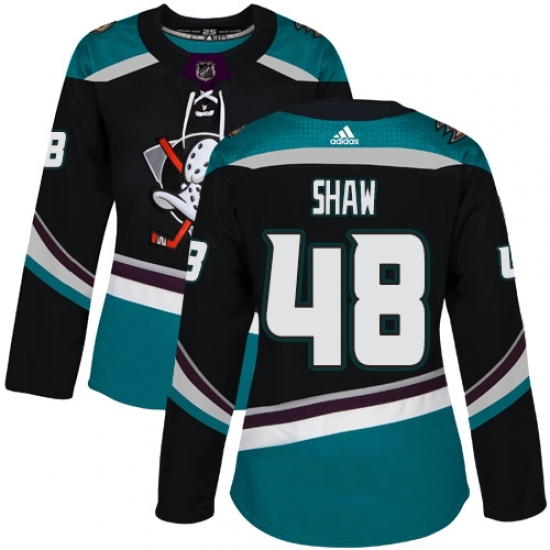 Women's Adidas Anaheim Ducks #48 Isac Lundestrom Authentic Black Teal Third NHL Jersey Women's Adidas Anaheim Ducks #48 Isac Lundestrom Authentic Black Teal Third NHL Jersey