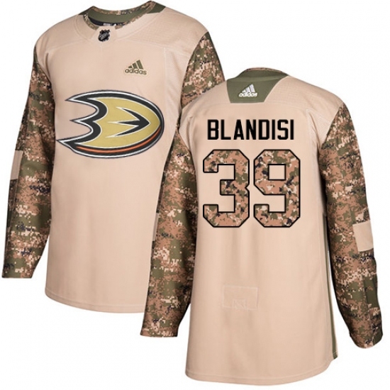 Men's Adidas Anaheim Ducks #39 Joseph Blandisi Authentic Camo Veterans Day Practice NHL Jersey Men's Adidas Anaheim Ducks #39 Joseph Blandisi Authentic Camo Veterans Day Practice NHL Jersey