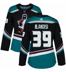 Women's Adidas Anaheim Ducks #39 Joseph Blandisi Authentic Black Teal Third NHL Jersey Women's Adidas Anaheim Ducks #39 Joseph Blandisi Authentic Black Teal Third NHL Jersey