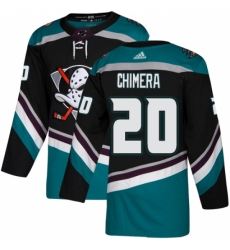Men's Adidas Anaheim Ducks #20 Jason Chimera Authentic Black Teal Third NHL Jersey Men's Adidas Anaheim Ducks #20 Jason Chimera Authentic Black Teal Third NHL Jersey
