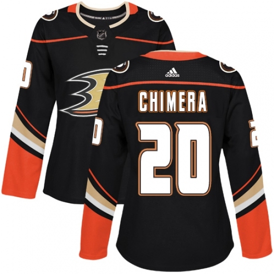 Women's Adidas Anaheim Ducks #20 Jason Chimera Authentic Black Home NHL Jersey Women's Adidas Anaheim Ducks #20 Jason Chimera Authentic Black Home NHL Jersey
