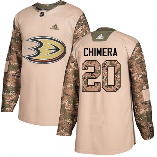Youth Adidas Anaheim Ducks #20 Jason Chimera Authentic Camo Veterans Day Practice NHL Jersey Youth Adidas Anaheim Ducks #20 Jason Chimera Authentic Camo Veterans Day Practice NHL Jersey