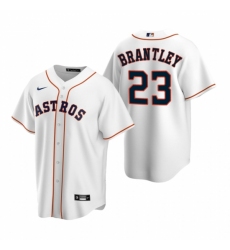 Men's Nike Houston Astros #23 Michael Brantley White Home Stitched Baseball Jersey