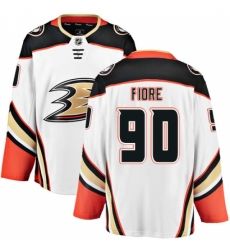 Men's Anaheim Ducks #90 Giovanni Fiore Fanatics Branded White Away Breakaway NHL Jersey Men's Anaheim Ducks #90 Giovanni Fiore Fanatics Branded White Away Breakaway NHL Jersey