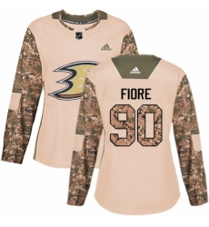 Women's Adidas Anaheim Ducks #90 Giovanni Fiore Authentic Camo Veterans Day Practice NHL Jersey Women's Adidas Anaheim Ducks #90 Giovanni Fiore Authentic Camo Veterans Day Practice NHL Jersey