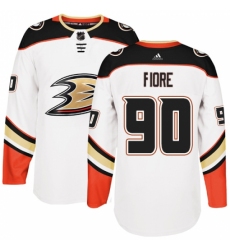 Youth Adidas Anaheim Ducks #90 Giovanni Fiore Authentic White Away NHL Jersey