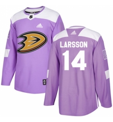 Men's Adidas Anaheim Ducks #14 Jacob Larsson Authentic Purple Fights Cancer Practice NHL Jersey Men's Adidas Anaheim Ducks #14 Jacob Larsson Authentic Purple Fights Cancer Practice NHL Jersey