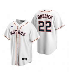 Men's Nike Houston Astros #22 Josh Reddick White Home Stitched Baseball Jersey