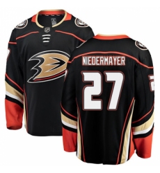 Youth Anaheim Ducks #27 Scott Niedermayer Fanatics Branded Black Home Breakaway NHL Jersey
