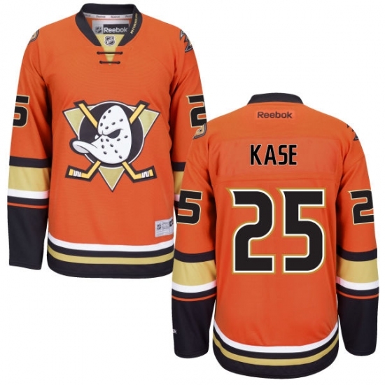 Men's Reebok Anaheim Ducks #25 Ondrej Kase Authentic Orange Third NHL Jersey Men's Reebok Anaheim Ducks #25 Ondrej Kase Authentic Orange Third NHL Jersey