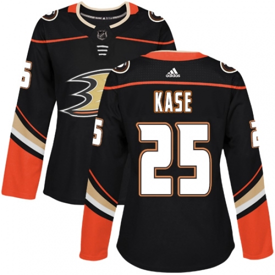 Women's Adidas Anaheim Ducks #25 Ondrej Kase Premier Black Home NHL Jersey Women's Adidas Anaheim Ducks #25 Ondrej Kase Premier Black Home NHL Jersey