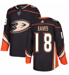 Men's Adidas Anaheim Ducks #18 Patrick Eaves Authentic Black Home NHL Jersey