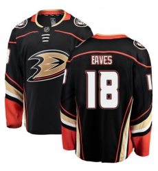 Men's Anaheim Ducks #18 Patrick Eaves Fanatics Branded Black Home Breakaway NHL Jersey