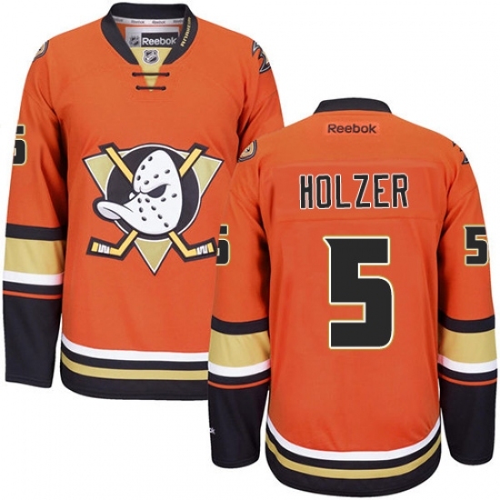 Youth Reebok Anaheim Ducks #5 Korbinian Holzer Authentic Orange Third NHL Jersey Youth Reebok Anaheim Ducks #5 Korbinian Holzer Authentic Orange Third NHL Jersey