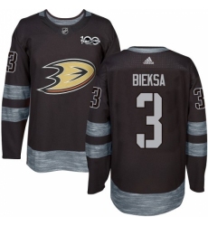 Men's Adidas Anaheim Ducks #3 Kevin Bieksa Authentic Black 1917-2017 100th Anniversary NHL Jersey Men's Adidas Anaheim Ducks #3 Kevin Bieksa Authentic Black 1917-2017 100th Anniversary NHL Jersey