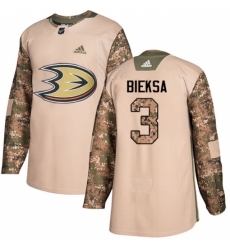 Men's Adidas Anaheim Ducks #3 Kevin Bieksa Authentic Camo Veterans Day Practice NHL Jersey
