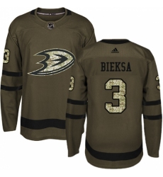 Men's Adidas Anaheim Ducks #3 Kevin Bieksa Authentic Green Salute to Service NHL Jersey Men's Adidas Anaheim Ducks #3 Kevin Bieksa Authentic Green Salute to Service NHL Jersey