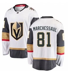 Men's Vegas Golden Knights #81 Jonathan Marchessault Authentic White Away Fanatics Branded Breakaway NHL Jersey