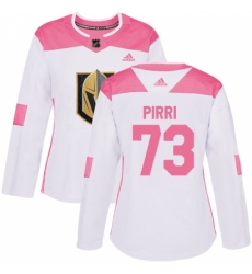 Women's Adidas Vegas Golden Knights #73 Brandon Pirri Authentic White/Pink Fashion NHL Jersey