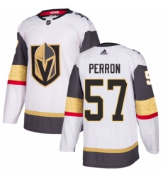 Men's Adidas Vegas Golden Knights #57 David Perron Authentic White Away NHL Jersey