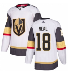 Men's Adidas Vegas Golden Knights #18 James Neal Authentic White Away NHL Jersey