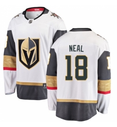 Men's Vegas Golden Knights #18 James Neal Authentic White Away Fanatics Branded Breakaway NHL Jersey